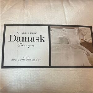 Charter Club White Damask Comforter Bedding